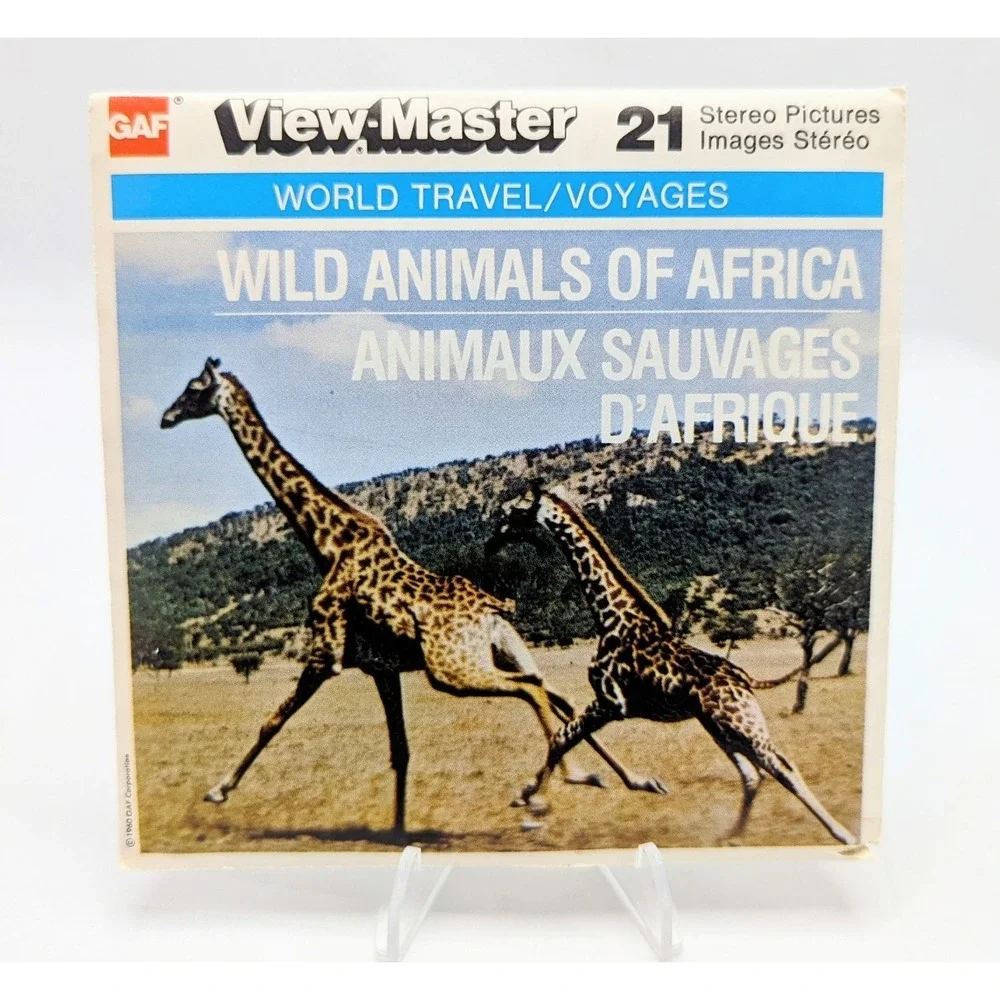 1960 View-Master Wild Animals Of Africa 3 Reel Pack